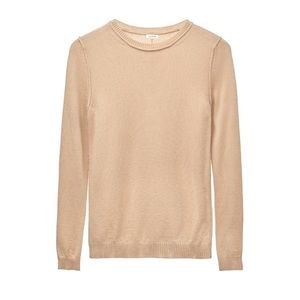 Cuyana Wool Cashmere Crewneck Sweater Camel Size M